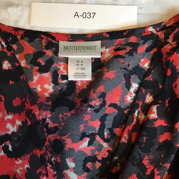 Motherhood Maternity Tank Blouse - Red -Size Small - Picture 4 of 6